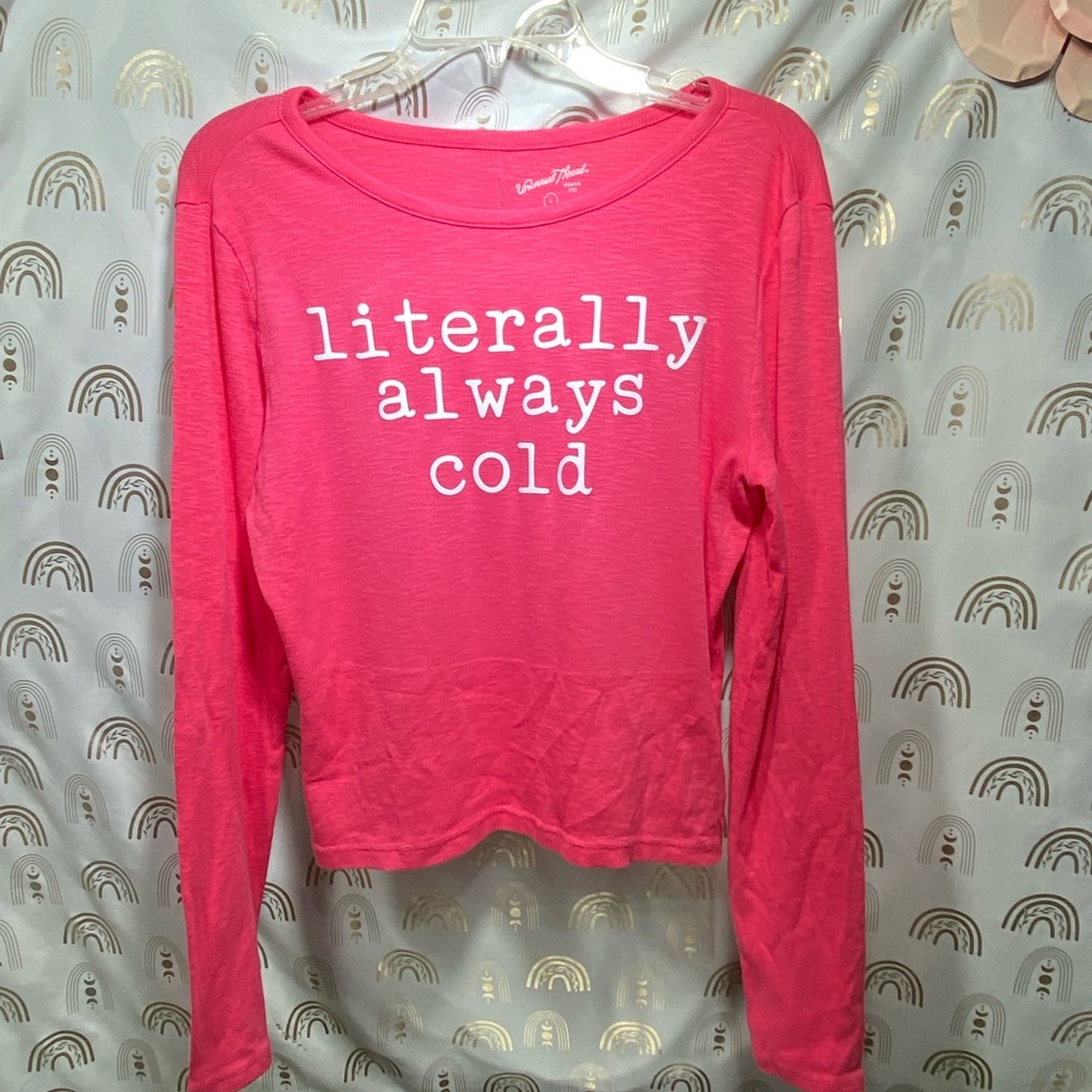Up Cycled Universal Thread Pink Long Sleeve Tee